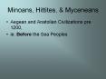 Minoans, Hittites, PowerPoint PPT Presentation