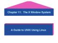 Chapter 11: The X Window System PowerPoint PPT Presentation