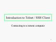 Introduction to Telnet SSH Client PowerPoint PPT Presentation