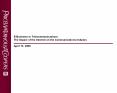 EBusiness in Telecommunications: The Impact of the Internet on the Communications Industry April 13,