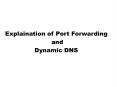Explaination of Port Forwarding PowerPoint PPT Presentation