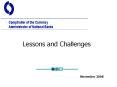Lessons and Challenges PowerPoint PPT Presentation