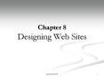 Chapter 8 Designing Web Sites PowerPoint PPT Presentation