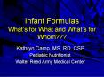 Infant Formulas What PowerPoint PPT Presentation