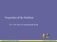 Intro to Computational Media W eek 2: Properties of the Medium PowerPoint PPT Presentation