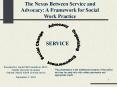 The Nexus Between Service and Advocacy: A Framework for Social Work Practice PowerPoint PPT Presentation