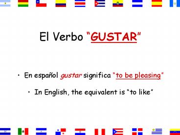 El Verbo GUSTAR