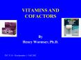 VITAMINS AND COFACTORS PowerPoint PPT Presentation