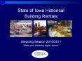 State of Iowa Historical Building Rentals PowerPoint PPT Presentation
