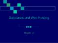Databases and Web Hosting PowerPoint PPT Presentation