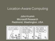 LocationAware Computing