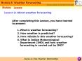 Lesson 2: About weather forecasting PowerPoint PPT Presentation