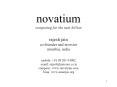 novatium computing for the next billion rajesh jain cofounder and investor mumbai, india mobile: 91 PowerPoint PPT Presentation