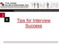 Tips for Interview Success PowerPoint PPT Presentation