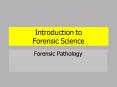 Introduction to Forensic Science PowerPoint PPT Presentation