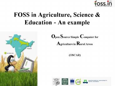 FOSS in Agriculture, Science