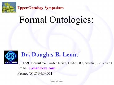 Dr. Douglas B. Lenat