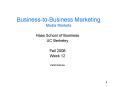 BusinesstoBusiness Marketing Media Markets PowerPoint PPT Presentation