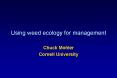 Using weed ecology for management PowerPoint PPT Presentation