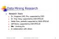 Data Mining Research PowerPoint PPT Presentation