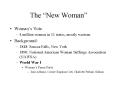 The New Woman PowerPoint PPT Presentation