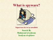 What is spyware
