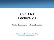 CSE 143 Lecture 23