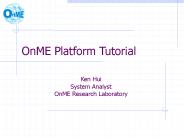 OnME Platform Tutorial