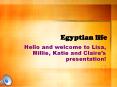 Egyptian life PowerPoint PPT Presentation