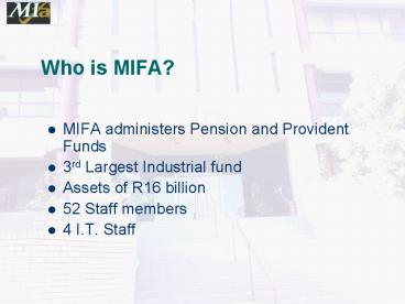 Who is MIFA