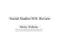 Social Studies SOL Review PowerPoint PPT Presentation