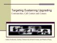 Targeting Sustaining Upgrading Communities, Call Centers and Careers PowerPoint PPT Presentation