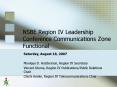 NSBE Region IV Leadership Conference Communications Zone Functional PowerPoint PPT Presentation