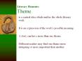 Literary Elements: Theme PowerPoint PPT Presentation