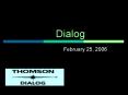 Dialog PowerPoint PPT Presentation