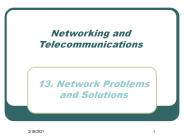 13. Network Problems and Solutions
