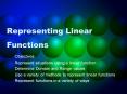 Representing Linear Functions PowerPoint PPT Presentation
