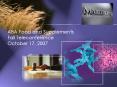 ABA Food and Supplements PowerPoint PPT Presentation