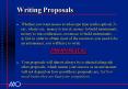 Writing Proposals PowerPoint PPT Presentation