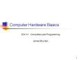Computer Hardware Basics PowerPoint PPT Presentation