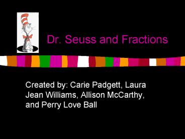 Dr. Seuss and Fractions