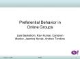 Preferential Behavior in Online Groups PowerPoint PPT Presentation