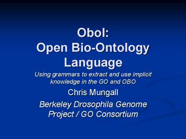 Obol: Open Bio-Ontology Language