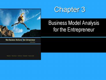 Business Model Analysis for the Entrepreneur