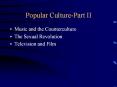 Popular CulturePart II PowerPoint PPT Presentation