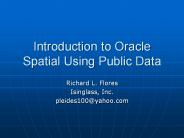 Introduction to Oracle Spatial Using Public Data
