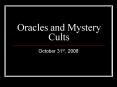 Oracles and Mystery Cults PowerPoint PPT Presentation