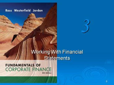 Working With Financial Statements