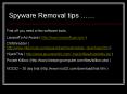 Spyware Removal tips PowerPoint PPT Presentation