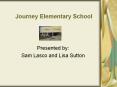 Journey Elementary School PowerPoint PPT Presentation